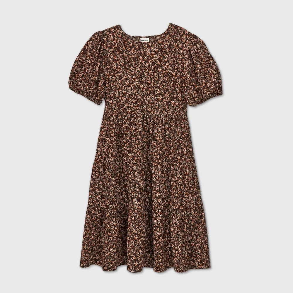 Floral Tiered Midi Dress